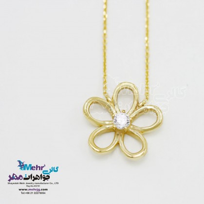 Gold Necklace - apple blossom design-SM0282